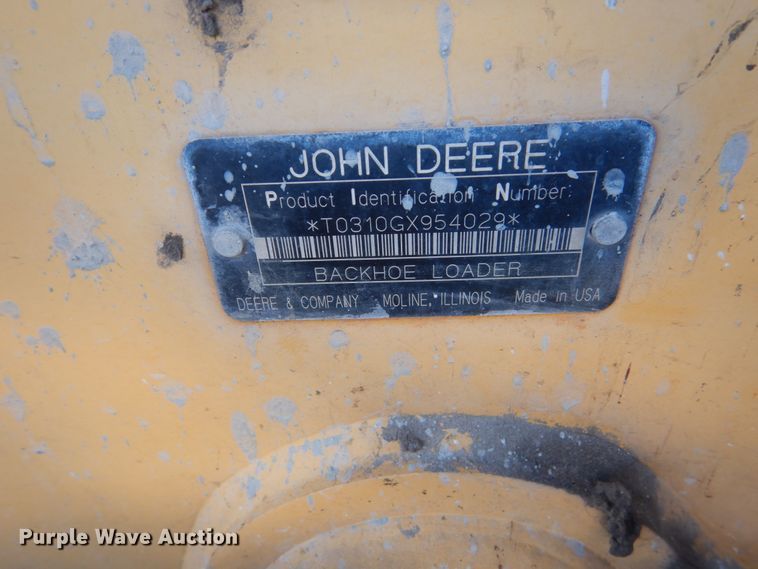 image for item HU9857 2006 John Deere 310G  backhoe
