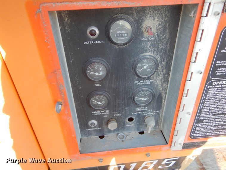 image for item HU9877 Sullivan Palatek D185PJD  air compressor