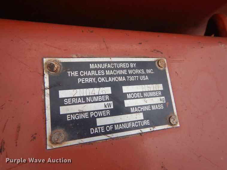 image for item HV9550 1996 Ditch Witch 5110  trencher