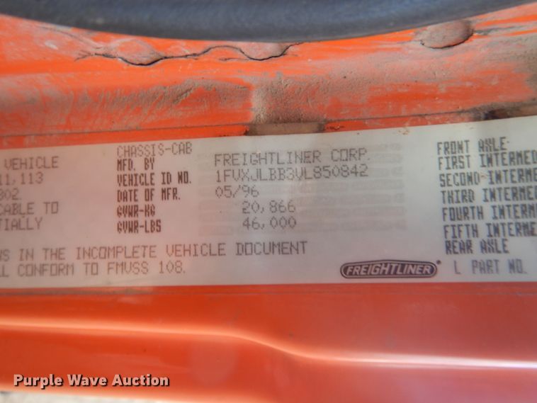 image for item HV9554 1997 Freightliner FL80  dump truck