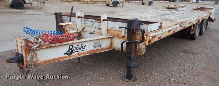 image for item HW9181 2012 Belshe BDT2 equipment trailer