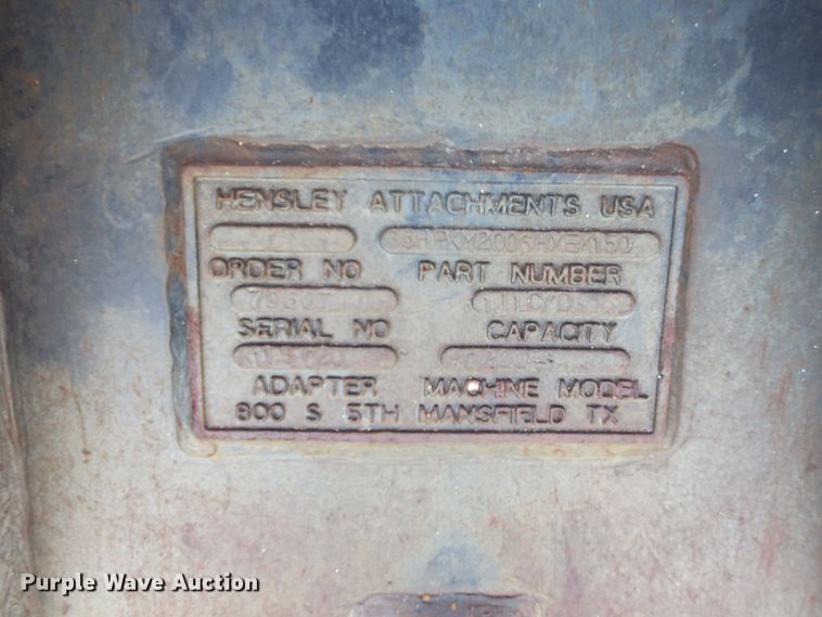 image for item HW9516 Hensley 36"W excavator bucket