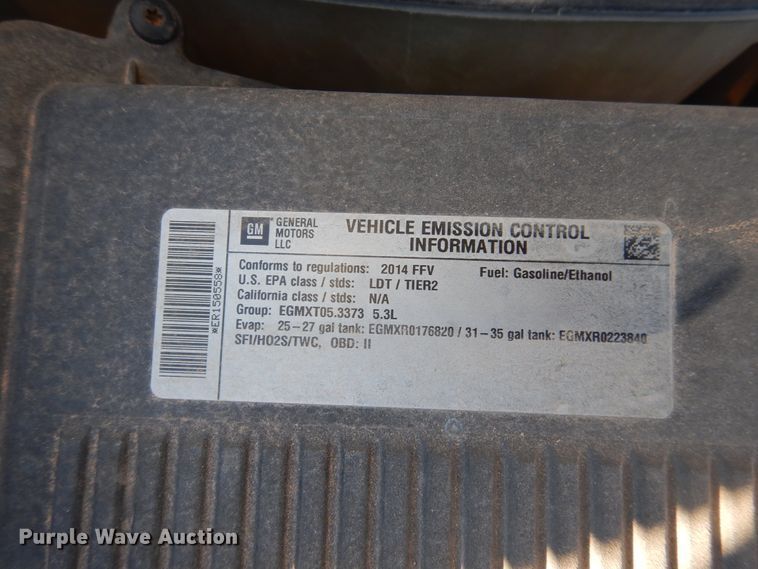 image for item DJ4891 2014 Chevrolet Tahoe Police  SUV