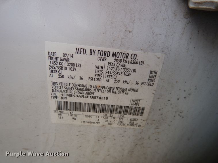 image for item DJ6998 2014 Ford Explorer Police Interceptor  SUV