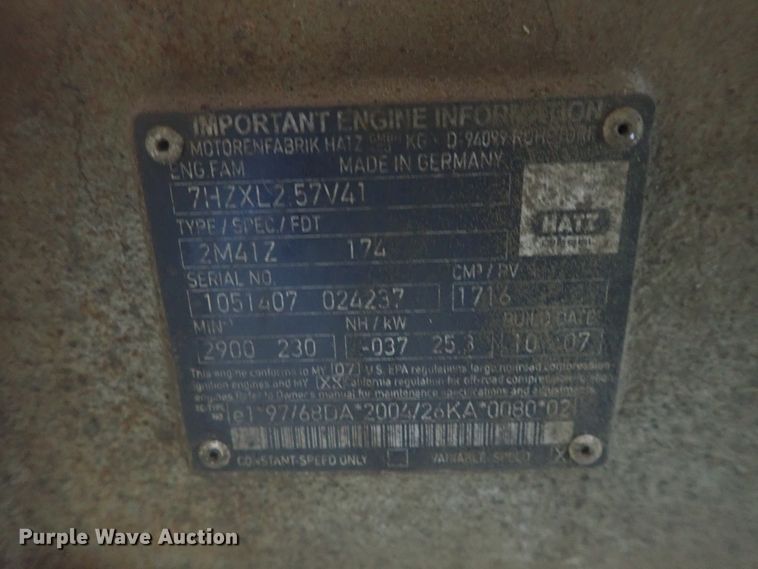 image for item EV9789 Hatz two cylinder diesel engine