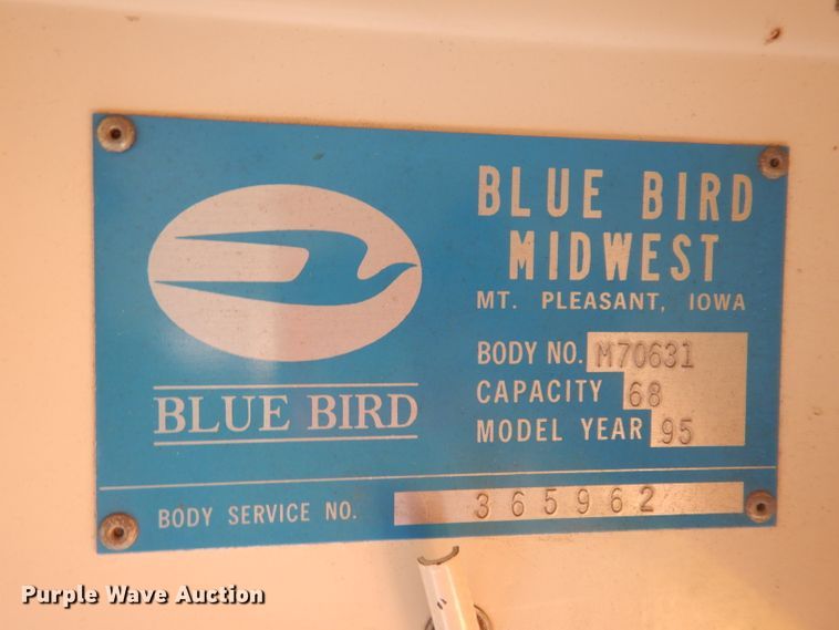 image for item EY9180 1995 Chevrolet  school bus