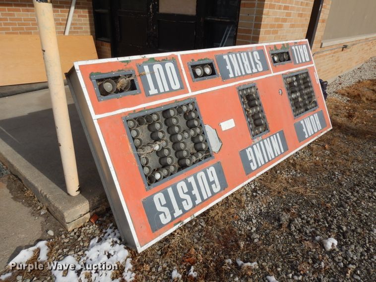 image for item EY9228 Nevco Scoreboard Company 1010 baseball scoreboard