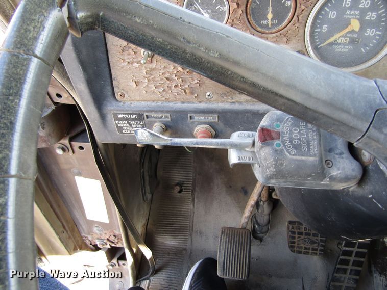 image for item GC9752 1977 International  semi truck with equipment trailer