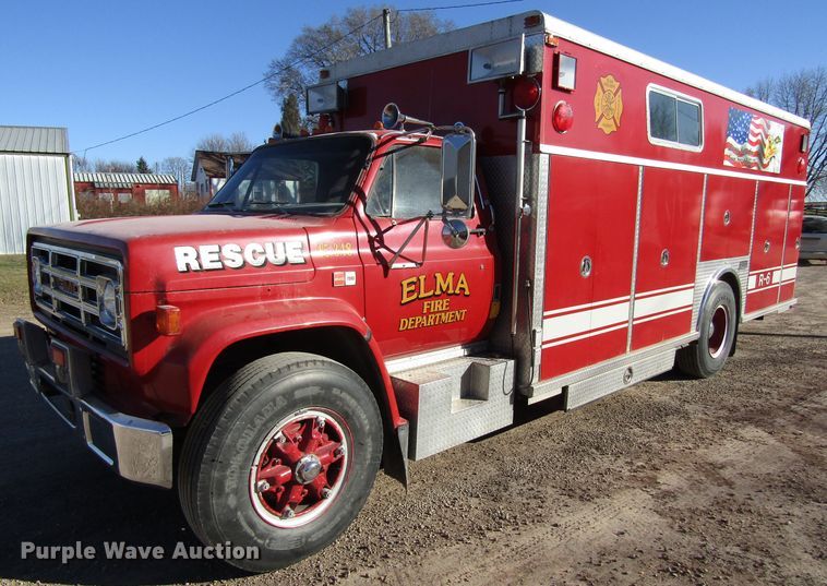 image for item GC9771 1983 GMC C6500  rescue truck