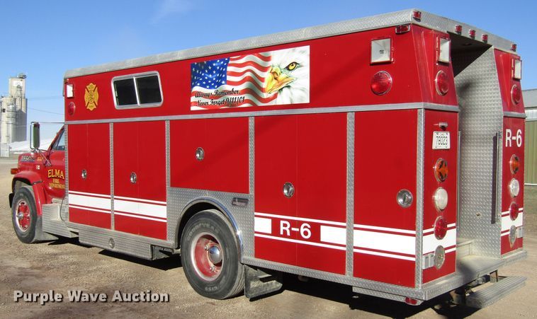 image for item GC9771 1983 GMC C6500  rescue truck