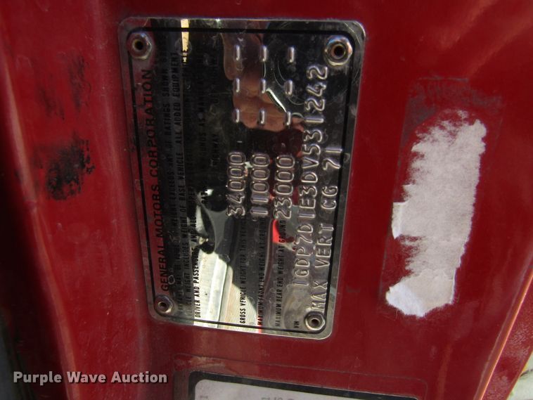 image for item GC9771 1983 GMC C6500  rescue truck