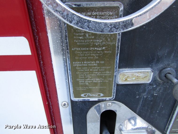 image for item GC9773 1986 Pierce 6V92T  pumper fire truck