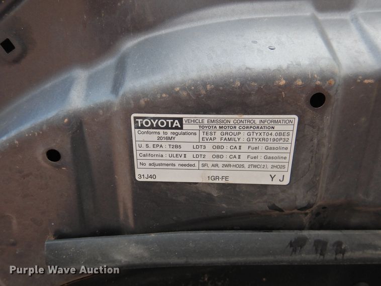 image for item HO9965 2016 Toyota 4Runner  SUV