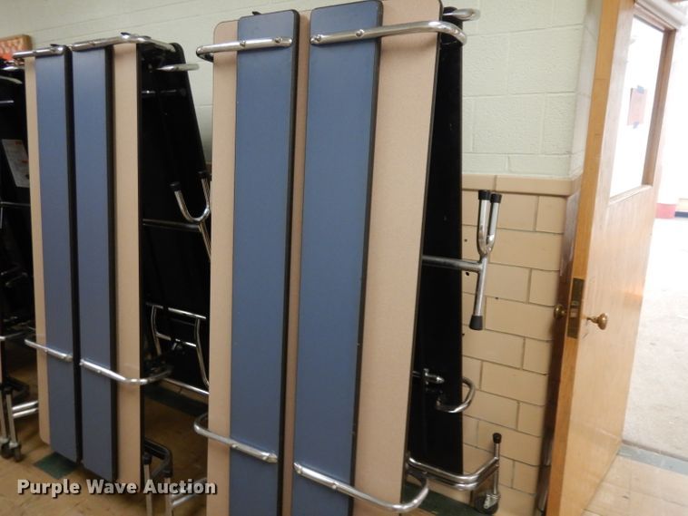 image for item HU9951 (8) folding cafeteria tables