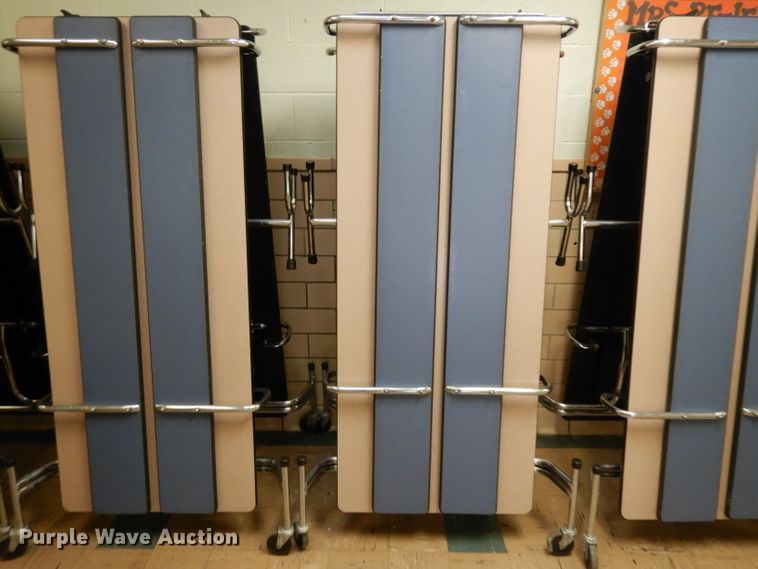 image for item HU9951 (8) folding cafeteria tables