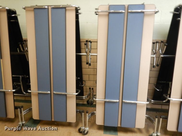 image for item HU9951 (8) folding cafeteria tables