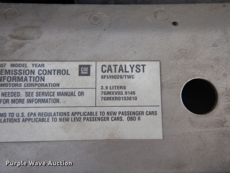 image for item HV9562 2007 Chevrolet Impala Police