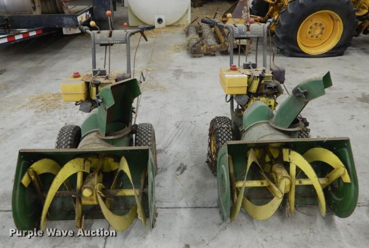 image for item HV9566 (2) John Deere 826 snow blowers