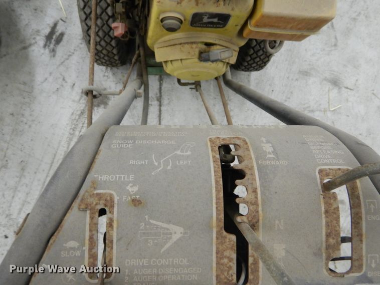 image for item HV9566 (2) John Deere 826 snow blowers