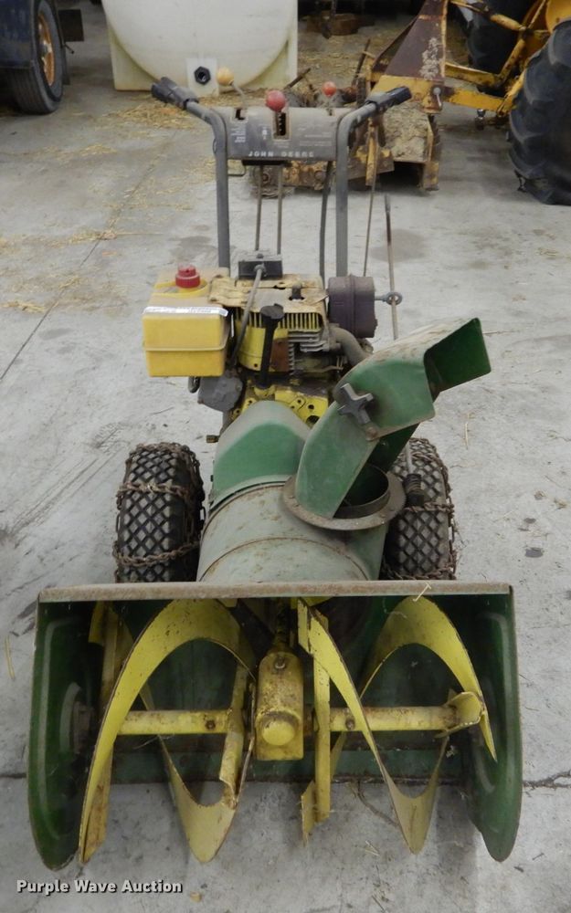 image for item HV9566 (2) John Deere 826 snow blowers
