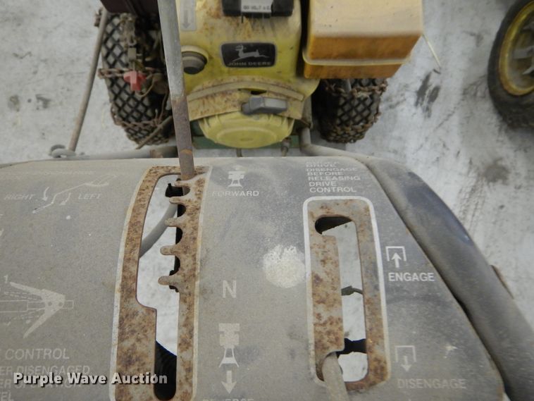 image for item HV9566 (2) John Deere 826 snow blowers