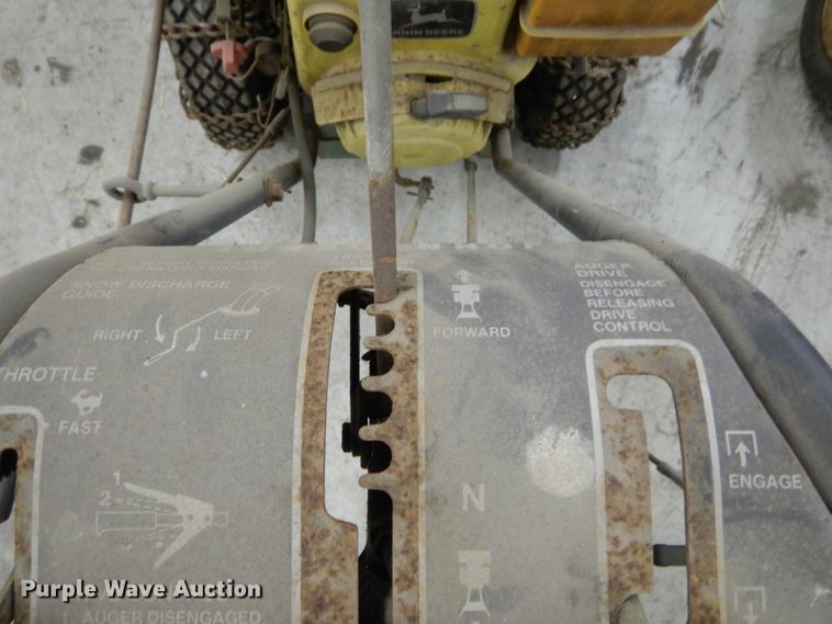 image for item HV9566 (2) John Deere 826 snow blowers