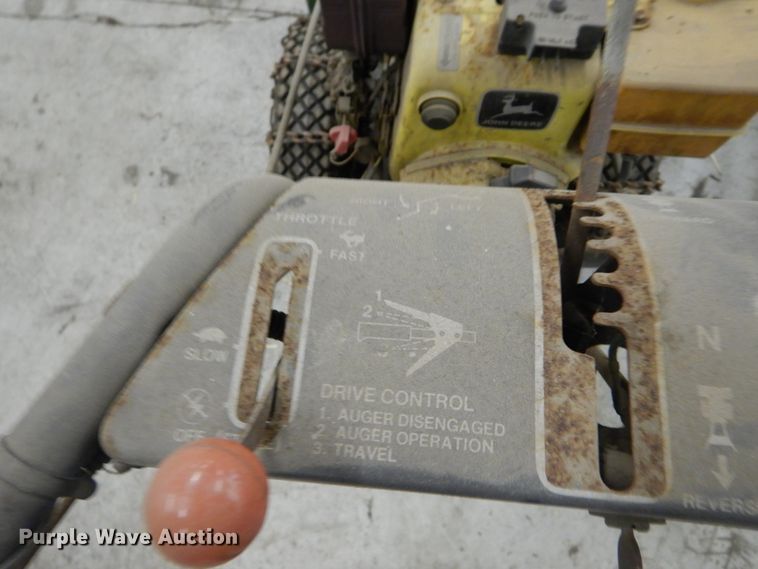 image for item HV9566 (2) John Deere 826 snow blowers