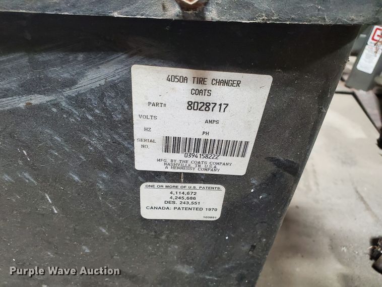 image for item HW9556 Coats 4050A  tire machine