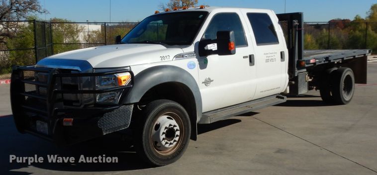 image for item DJ8131 2012 Ford F550 Super Duty  Crew Cab flatbed truck