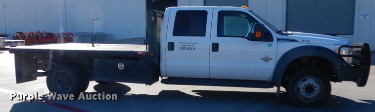 image for item DJ8131 2012 Ford F550 Super Duty  Crew Cab flatbed truck