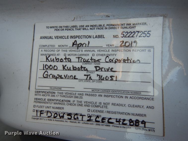 image for item DJ8131 2012 Ford F550 Super Duty  Crew Cab flatbed truck