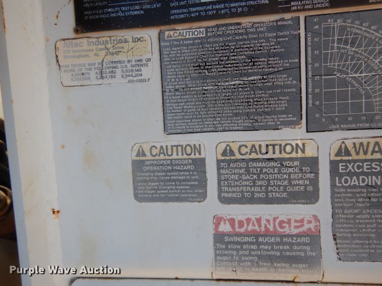 image for item DJ8134 2005 International 4300  digger derrick truck