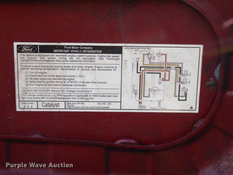 image for item DJ8138 1993 Ford F150  pickup truck