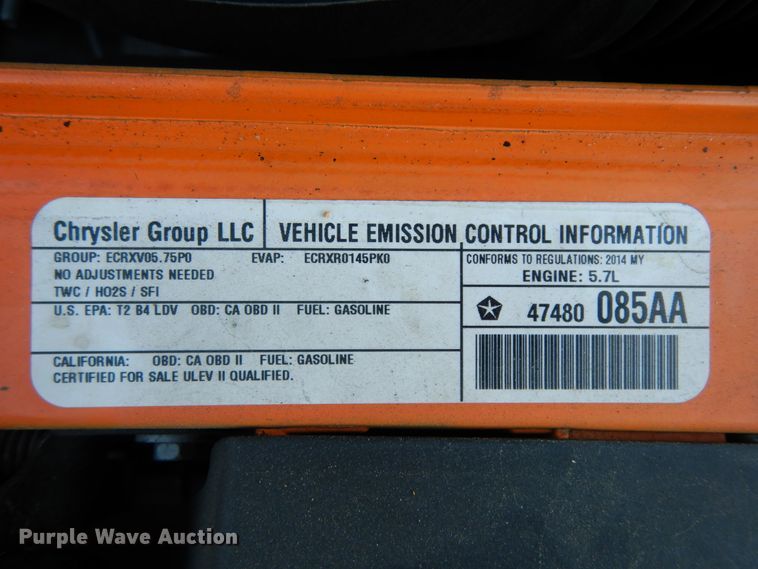 image for item DJ8140 2014 Dodge Challenger RT