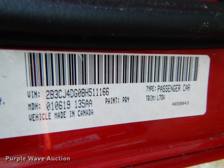 image for item DJ8141 2011 Dodge Challenger