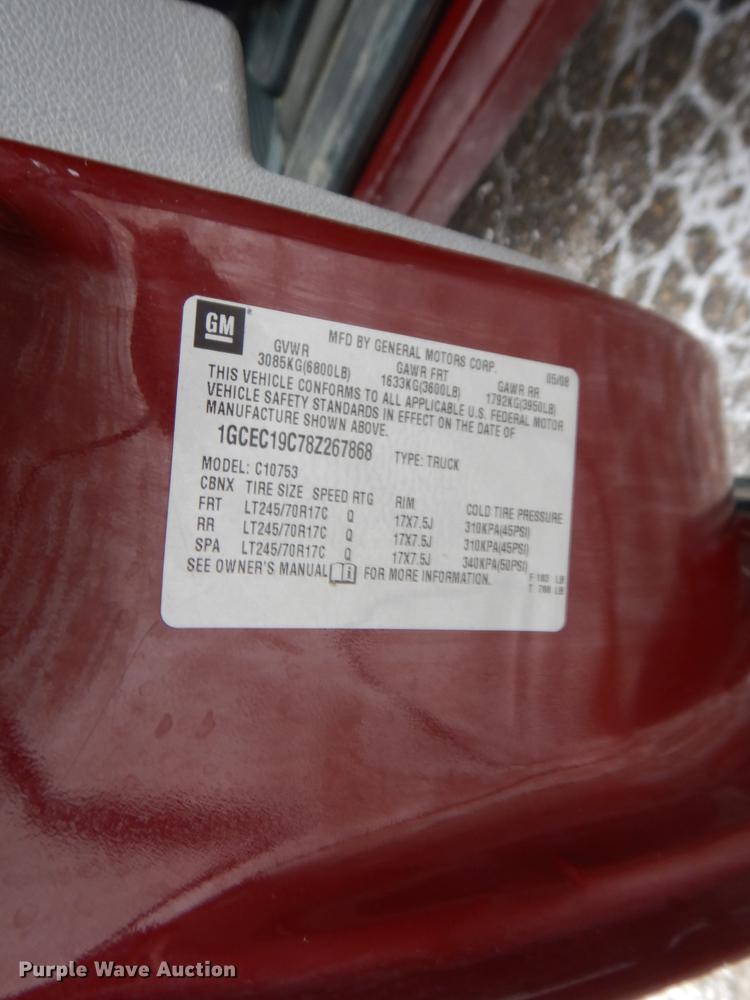 image for item DL2546 2008  Chevrolet Silverado 1500  Ext. Cab pickup truck