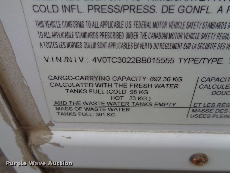 image for item EF9679 2011 CrossRoads Sunset Trail  camper