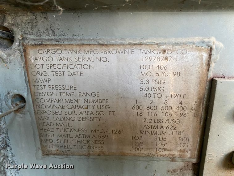 image for item EL9617 1995 Chevrolet Kodiak C5500  fuel truck