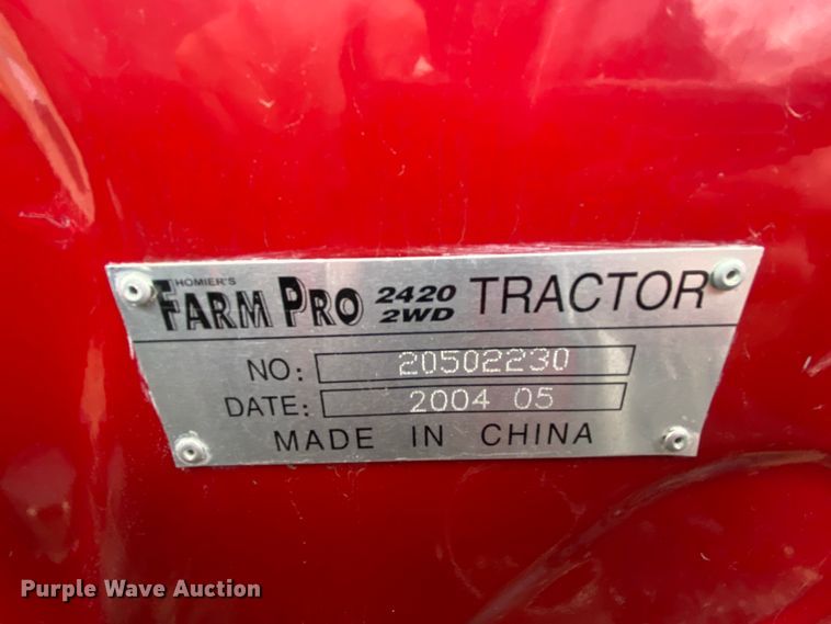 image for item EL9632 2004 Farm Pro 2420  tractor
