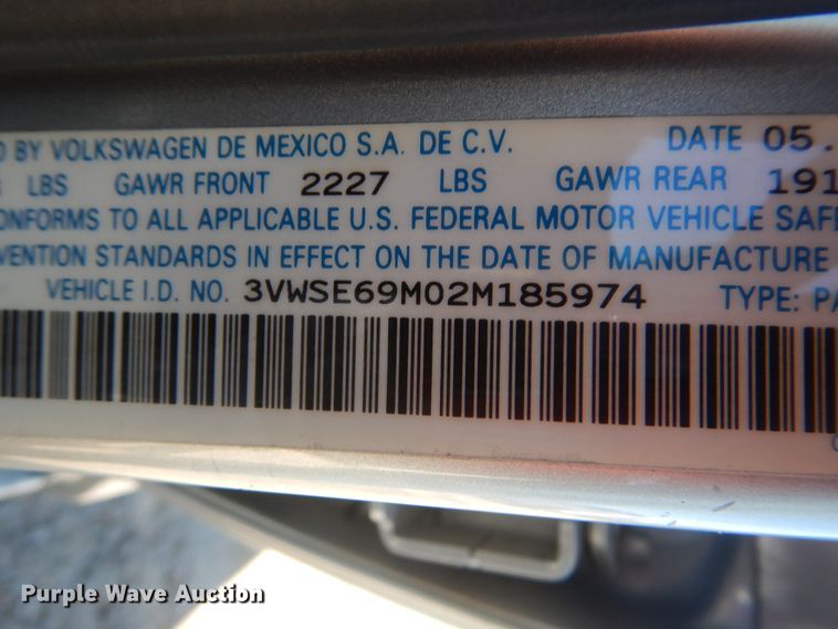 image for item ET9065 2002 Volkswagen Jetta