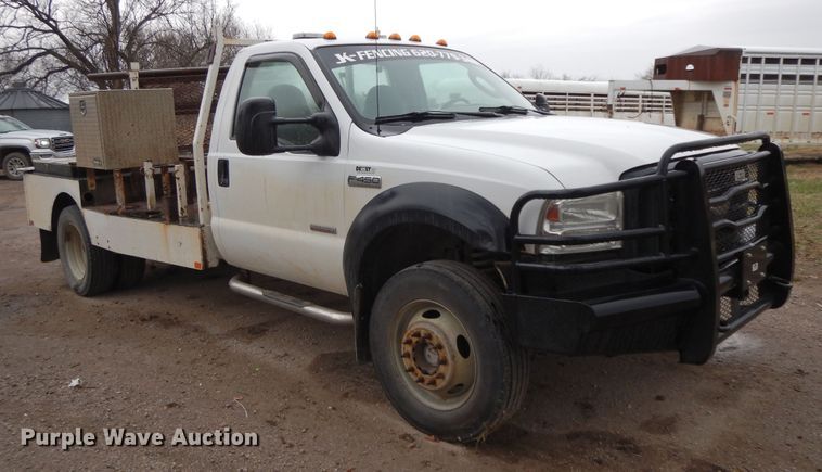 image for item GK9644 2007 Ford F450 Super Duty XL  flatbed truck
