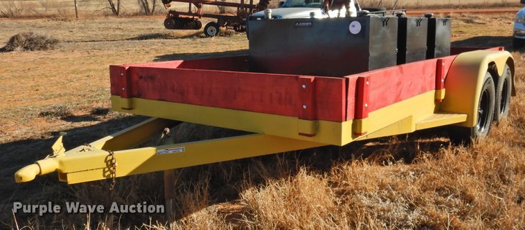 image for item HU9720 Shop built utility trailer with fuel tank system