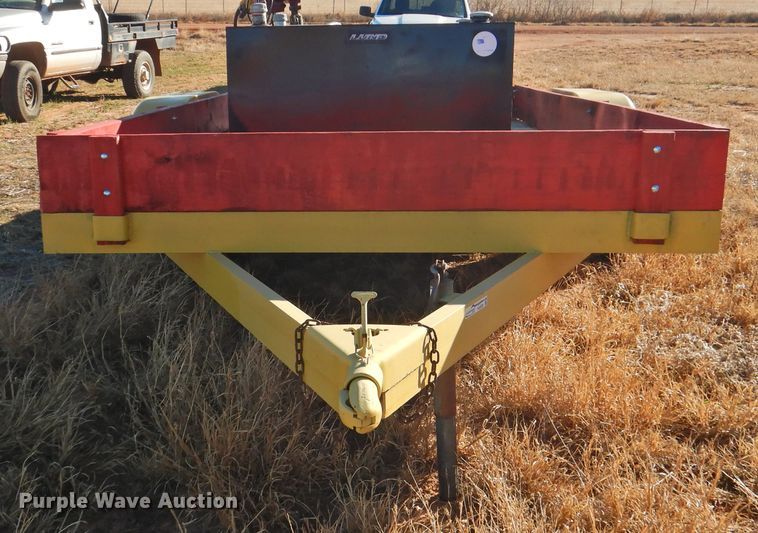 image for item HU9720 Shop built utility trailer with fuel tank system