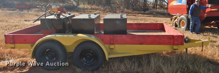 image for item HU9720 Shop built utility trailer with fuel tank system