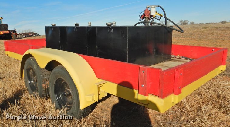 image for item HU9720 Shop built utility trailer with fuel tank system