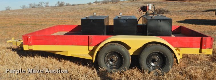 image for item HU9720 Shop built utility trailer with fuel tank system