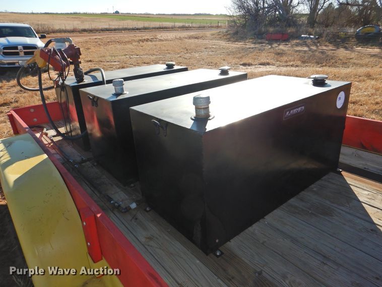 image for item HU9720 Shop built utility trailer with fuel tank system