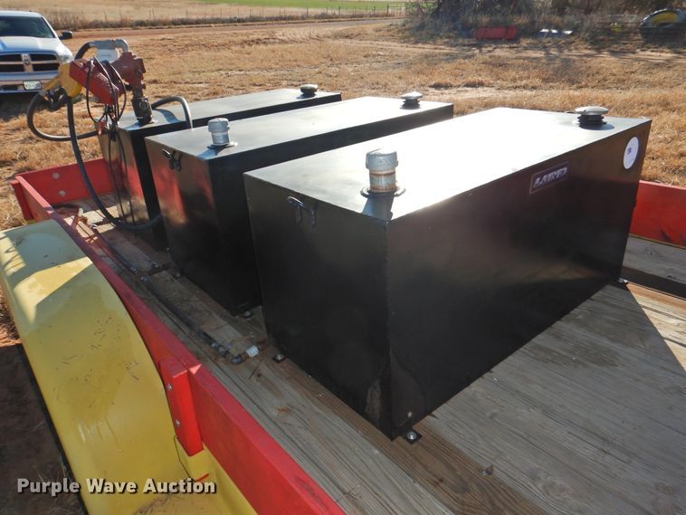 image for item HU9720 Shop built utility trailer with fuel tank system