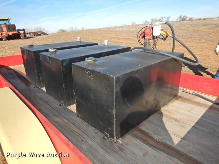 image for item HU9720 Shop built utility trailer with fuel tank system