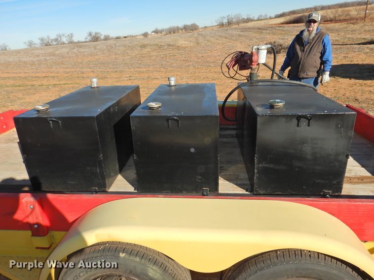image for item HU9720 Shop built utility trailer with fuel tank system